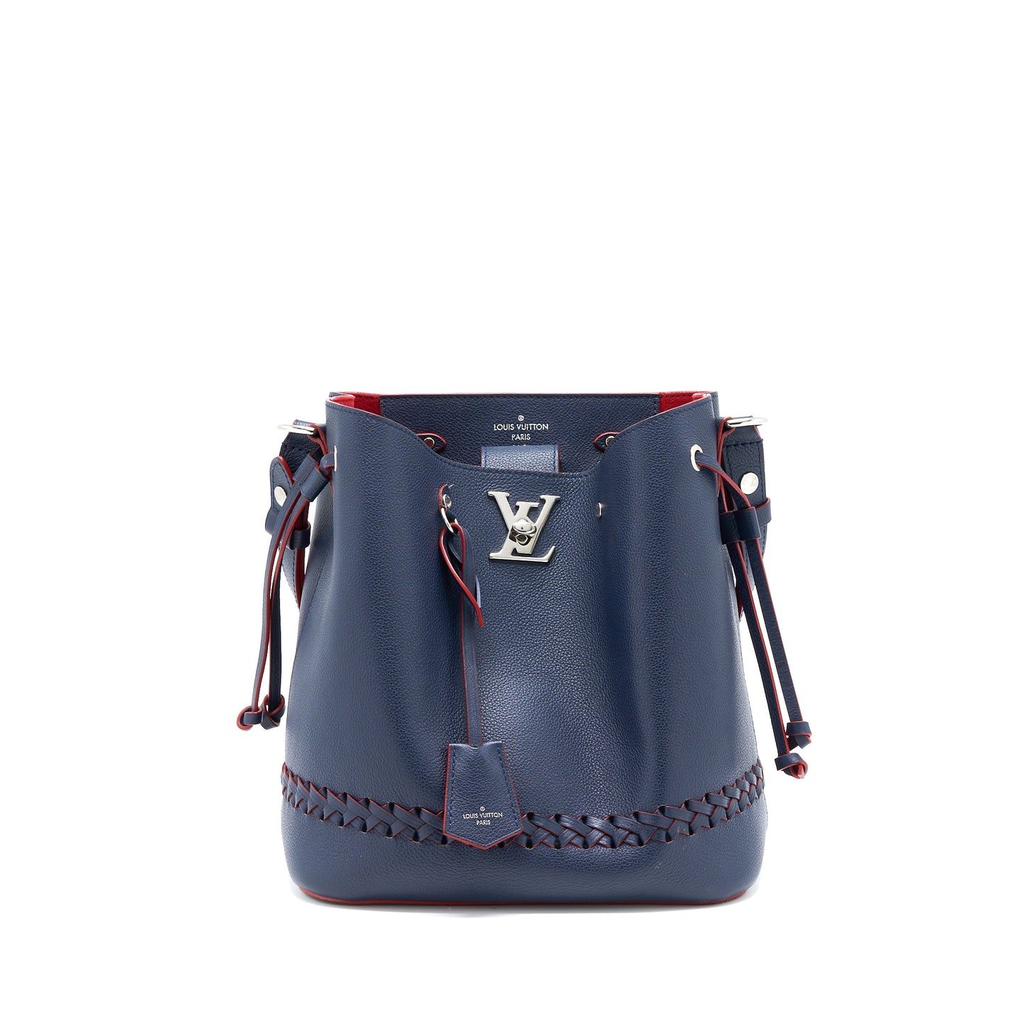 Louis Vuitton Lockme Bucket Purse Calfskin Dark Blue