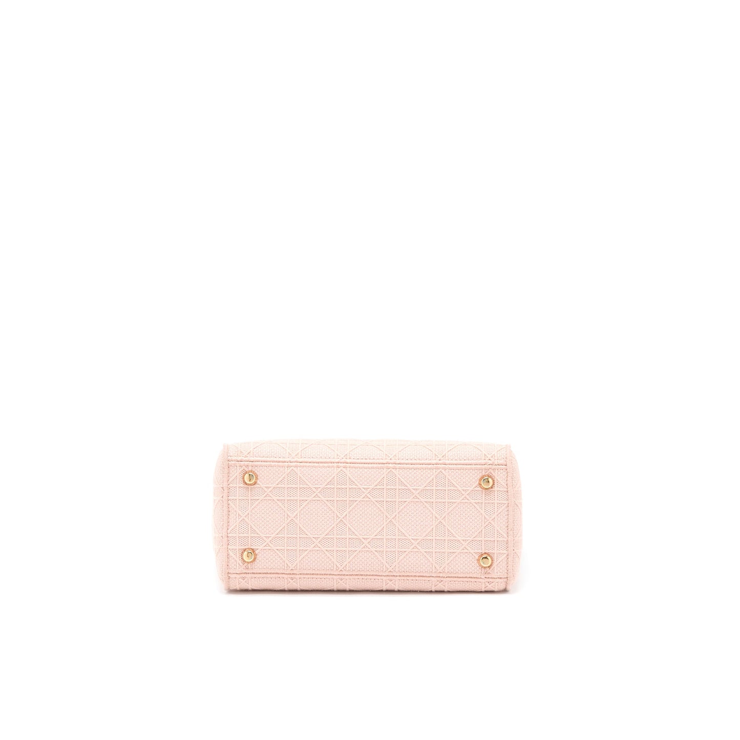 Dior Lady Medium Lady D-Lite Purse Cannage Embroidery Rosewood Pink Hardware