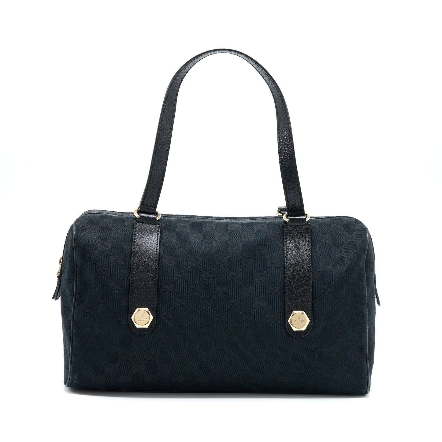 Gucci Boston Purse Supreme Fabric Black