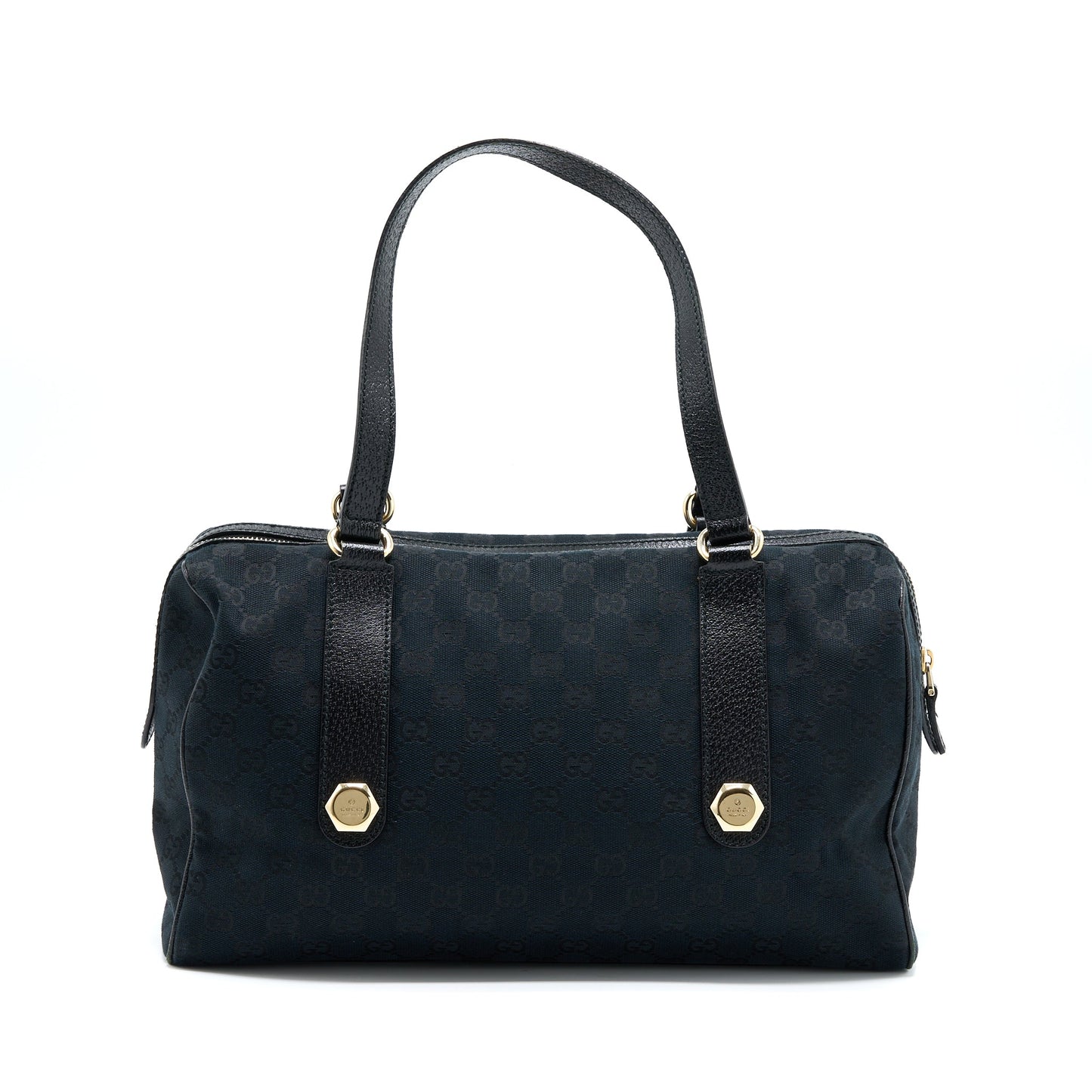 Gucci Boston Purse Supreme Fabric Black
