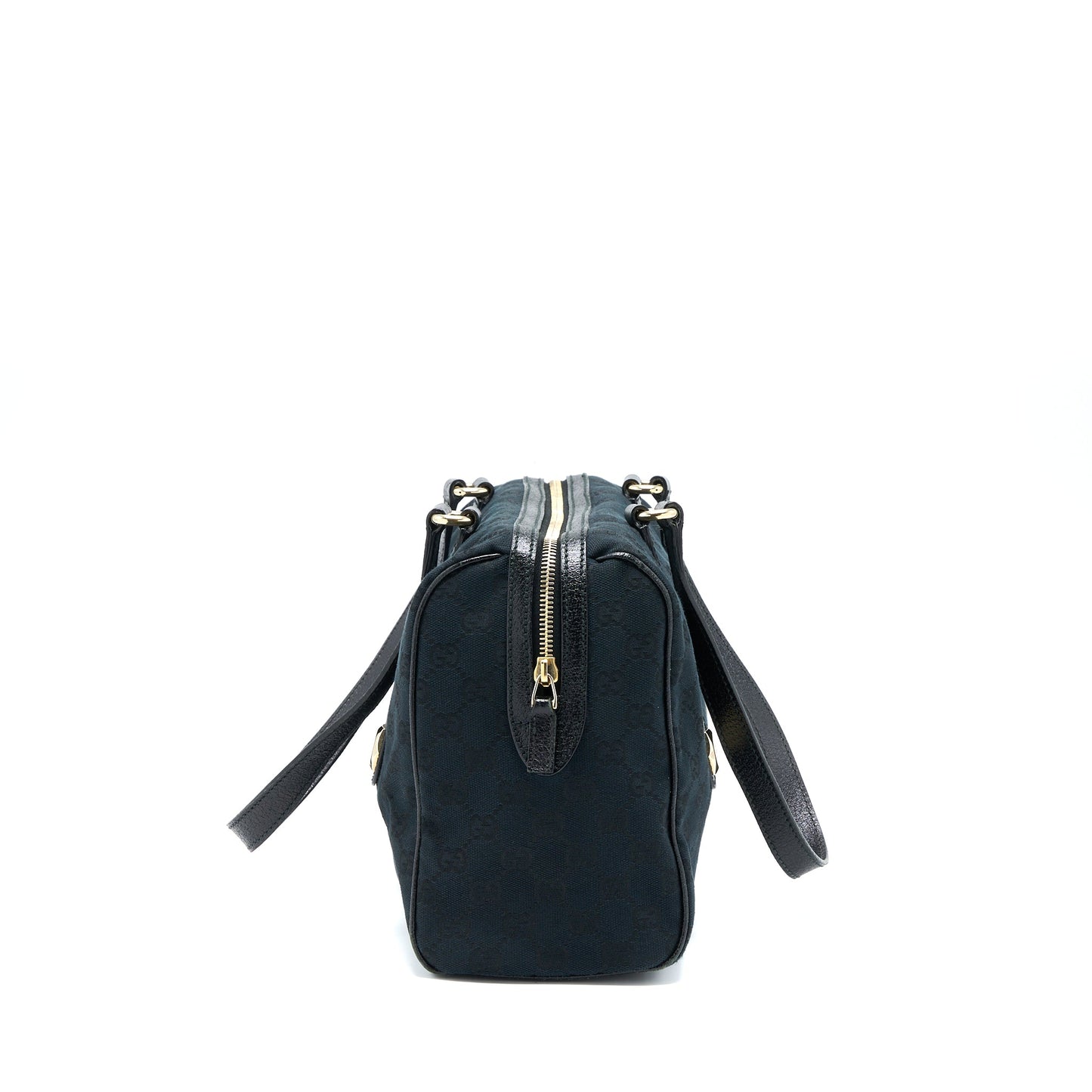Gucci Boston Purse Supreme Fabric Black