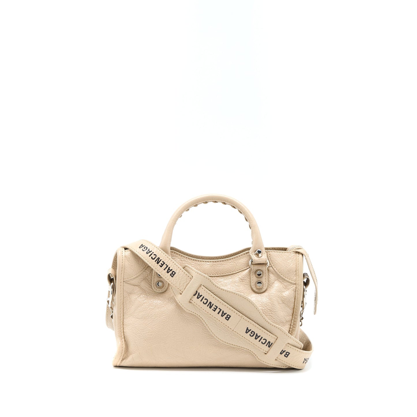 Balenciaga Mini City Purse Beige