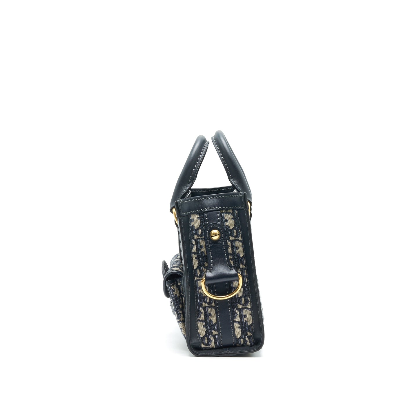CHRISTIAN Mini Oblique Tote Purse