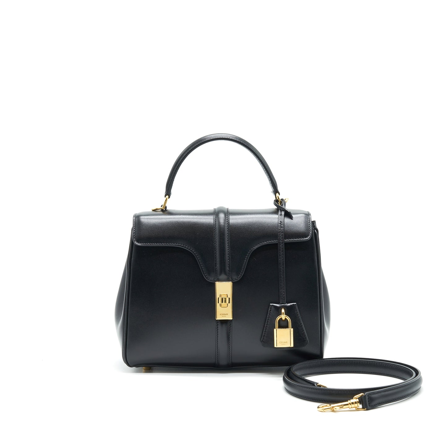 CELINE SMALL 16 BLACK Purse