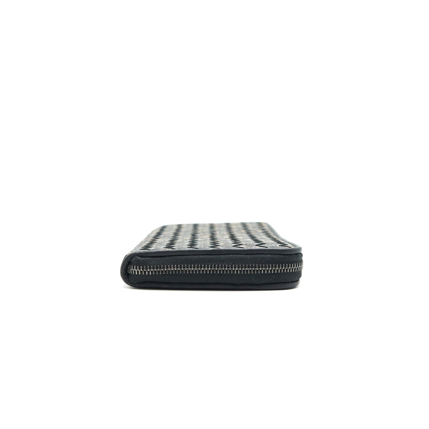 BOTTEGA VENETA MENS ZIP-AROUND WALLET BLACK