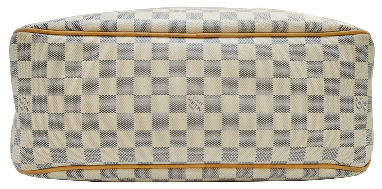 LOUIS VUITTON Damier Azur Rose Ballerine Delightful MM NM Hobo Bag