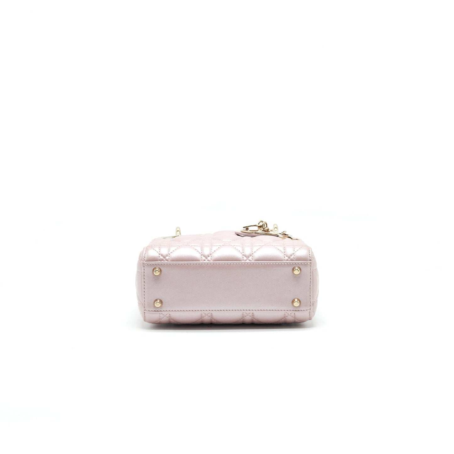 DIOR MINI LADY WITH CHAIN LOTUS PEARL GHW