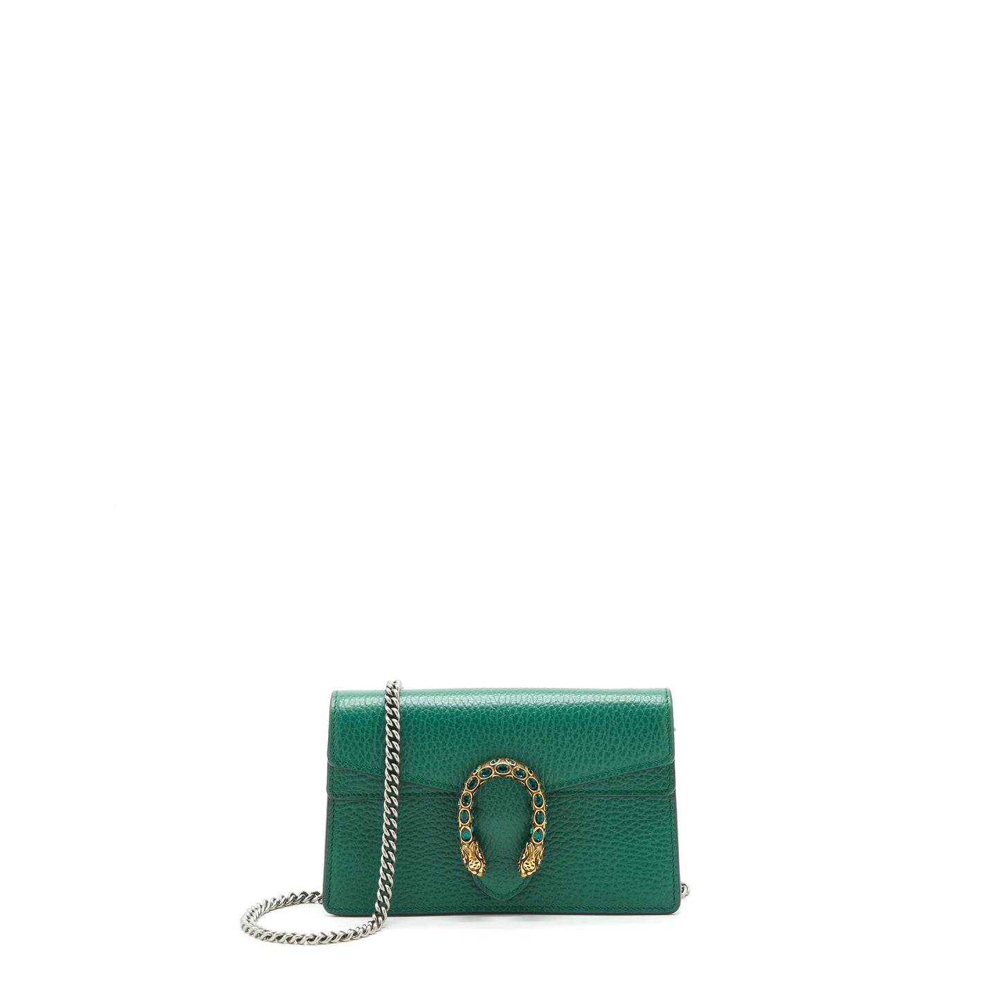 Gucci Dionysus Super Mini Purse Green Gold/Sliver Hardware
