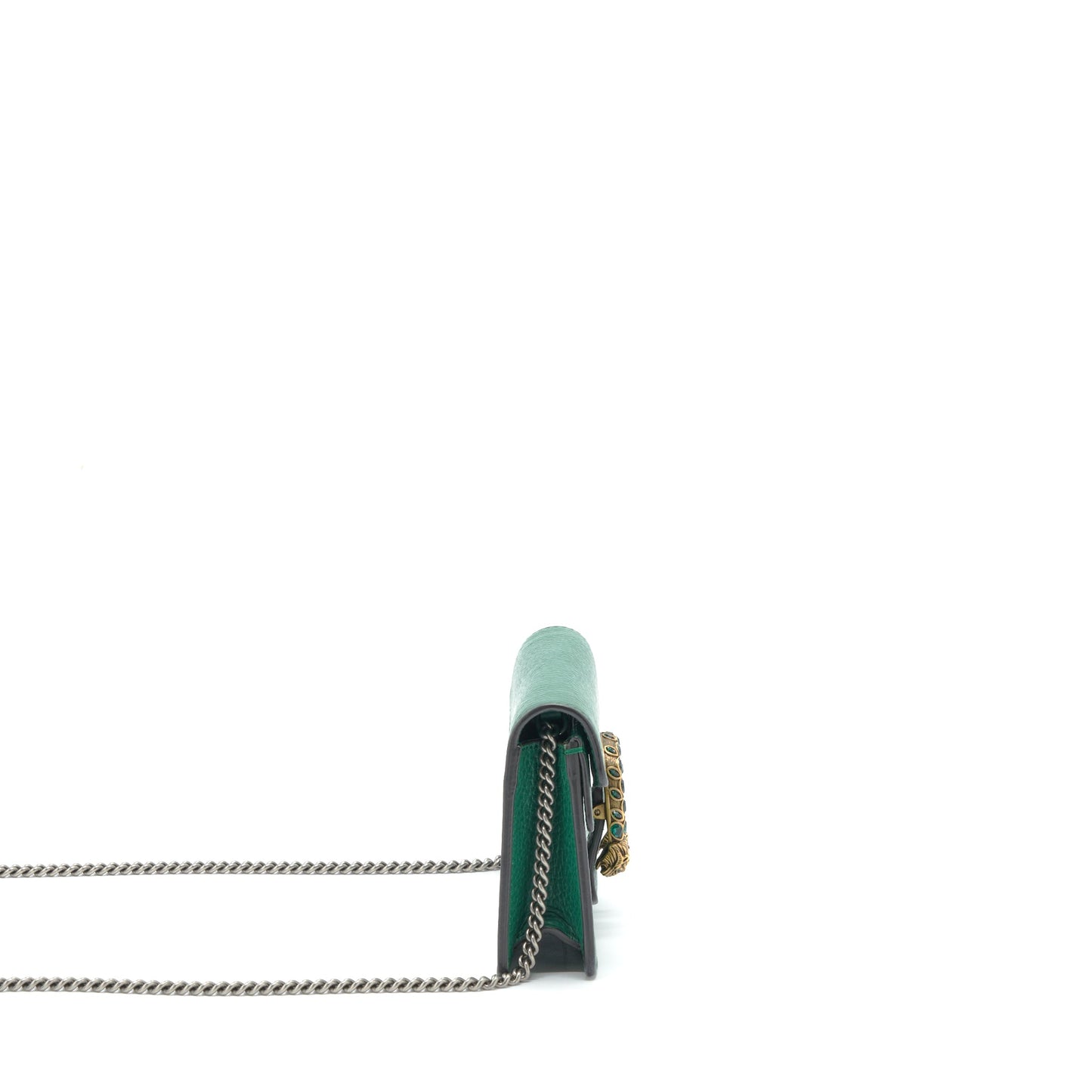 Gucci Dionysus Super Mini Purse Green Gold/Sliver Hardware