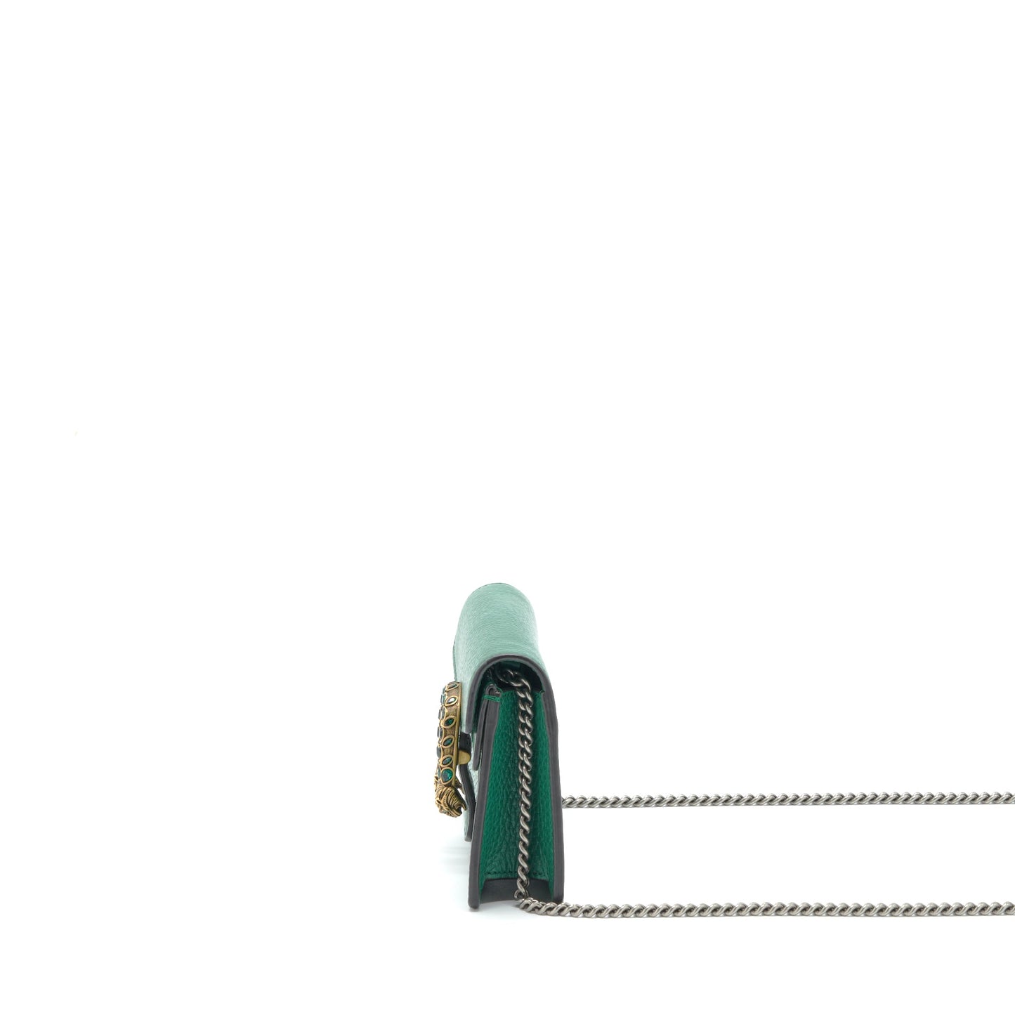 Gucci Dionysus Super Mini Purse Green Gold/Sliver Hardware