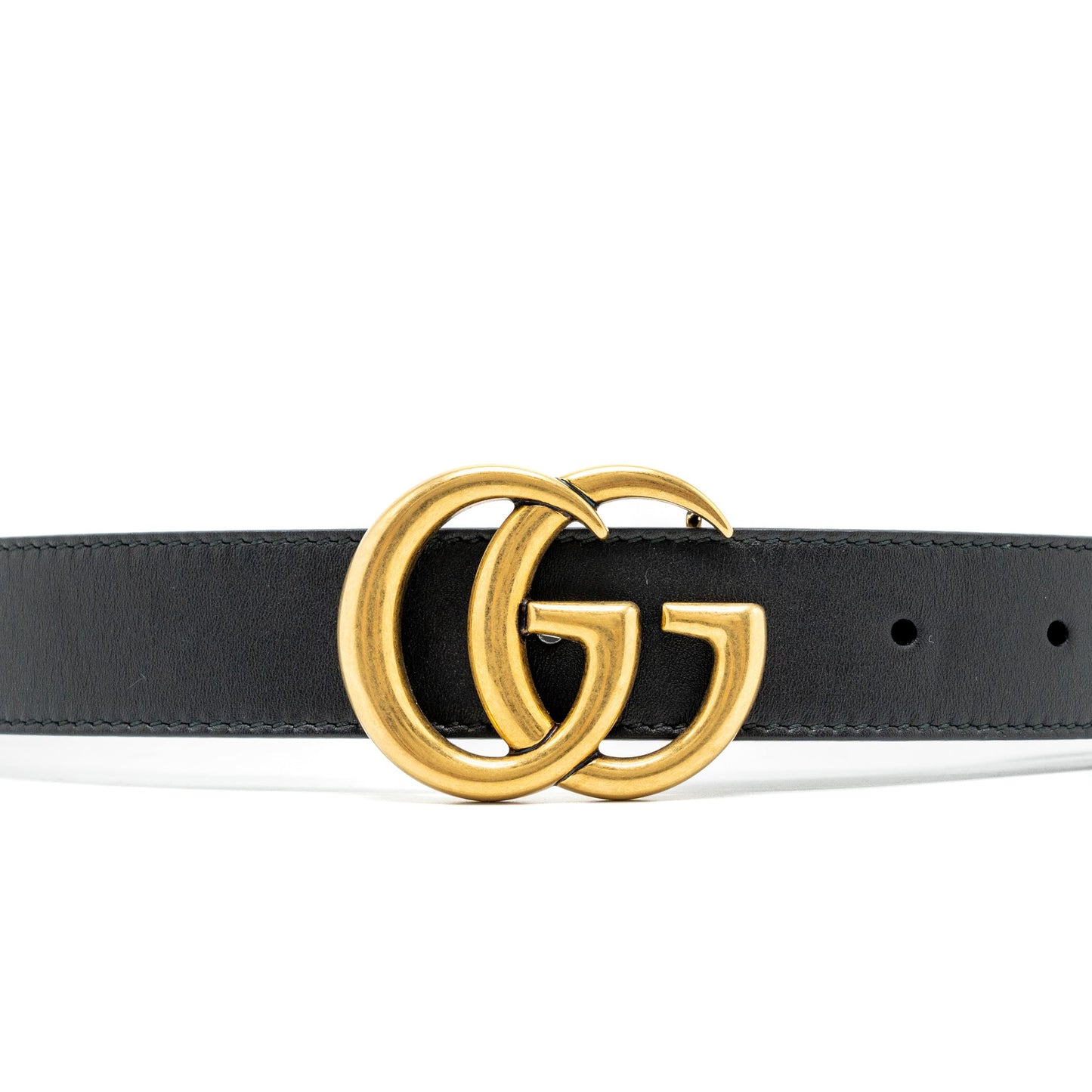Gucci Size 85 Marmont Leather Belt Black