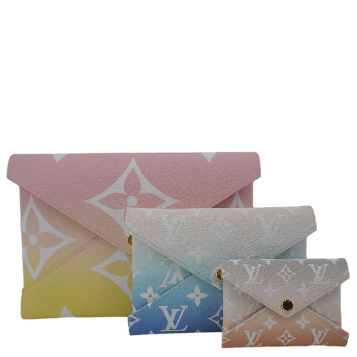 LOUIS VUITTON By The Pool Kirigami Giant Monogram Canvas Pochette Set Multicolor