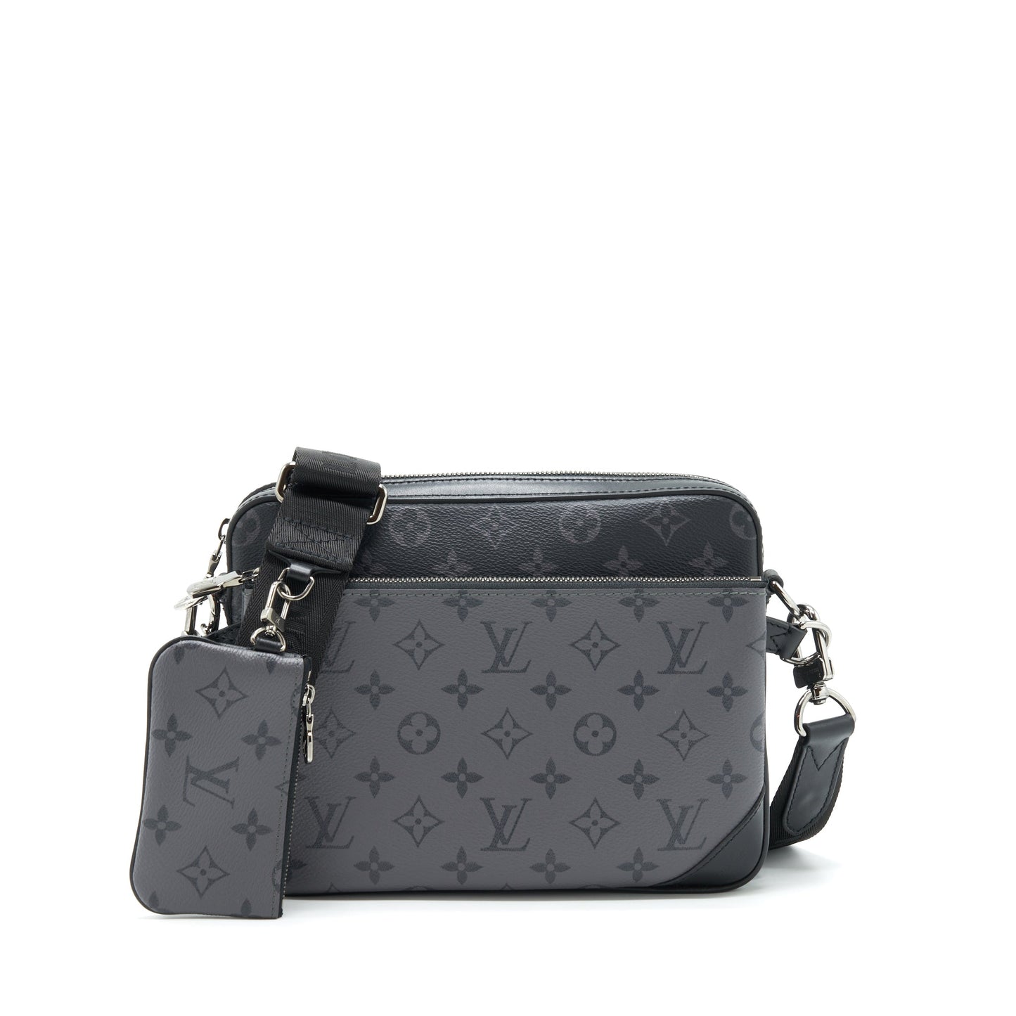 Louis Vuitton Trio Messenger Monogram Eclipse Canvas