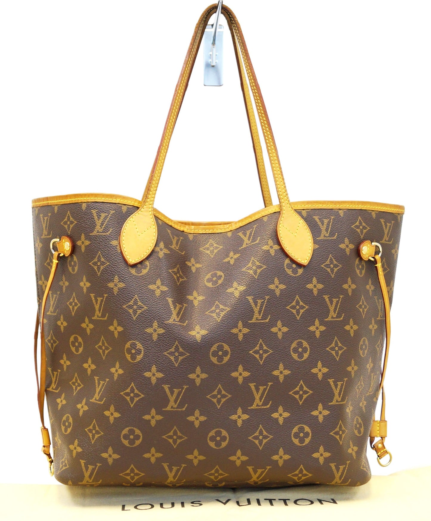 LOUIS VUITTON Monogram Canvas Neverfull MM Shoulder Bag Yellow Interior