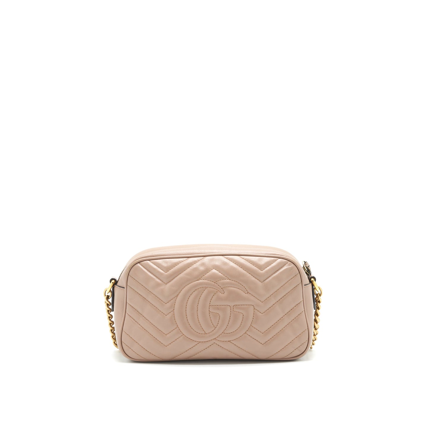 Gucci Marmont Small Matelasse Mini Purse in Beige