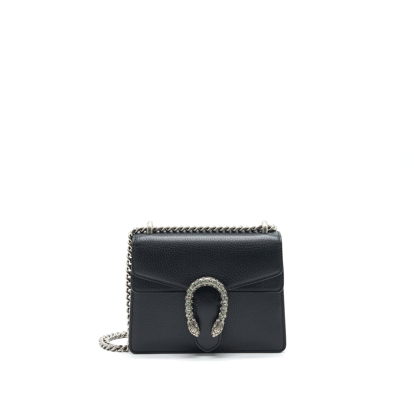 Gucci Black Leather Dionysus Mini Purse with