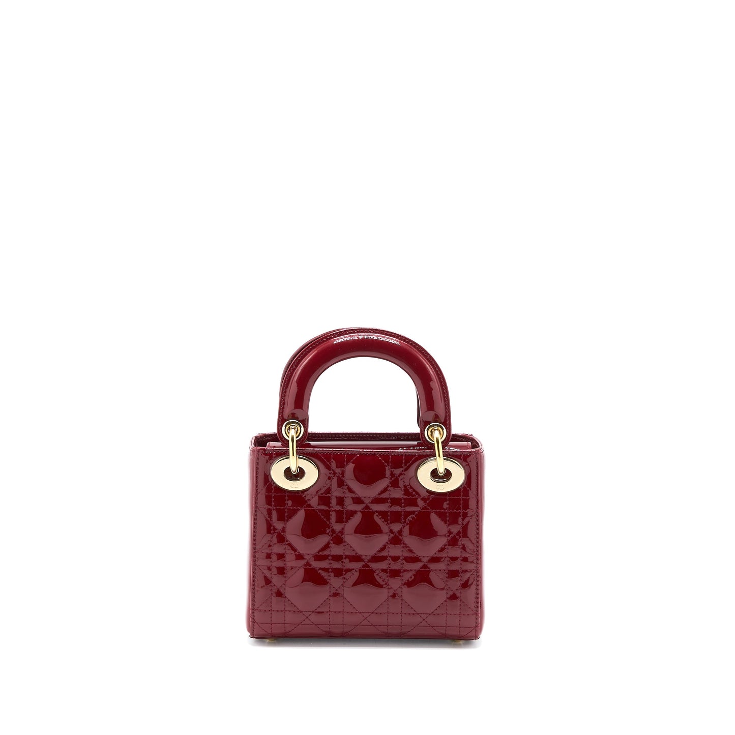 Dior Mini Lady Dior Patent Red