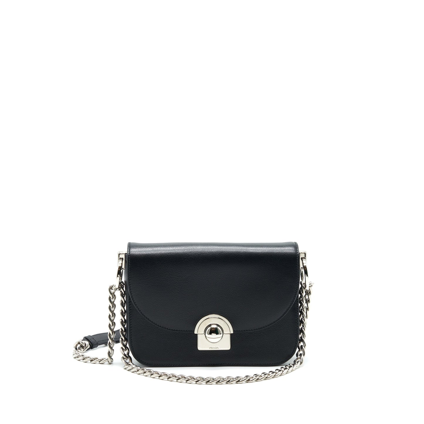 Prada Pattina in Glace Purse calfskin Black