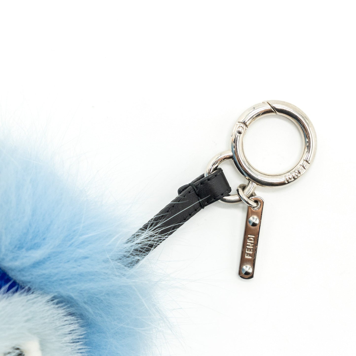 Fendi Blue / Orange Fur Purse Bugs Charm