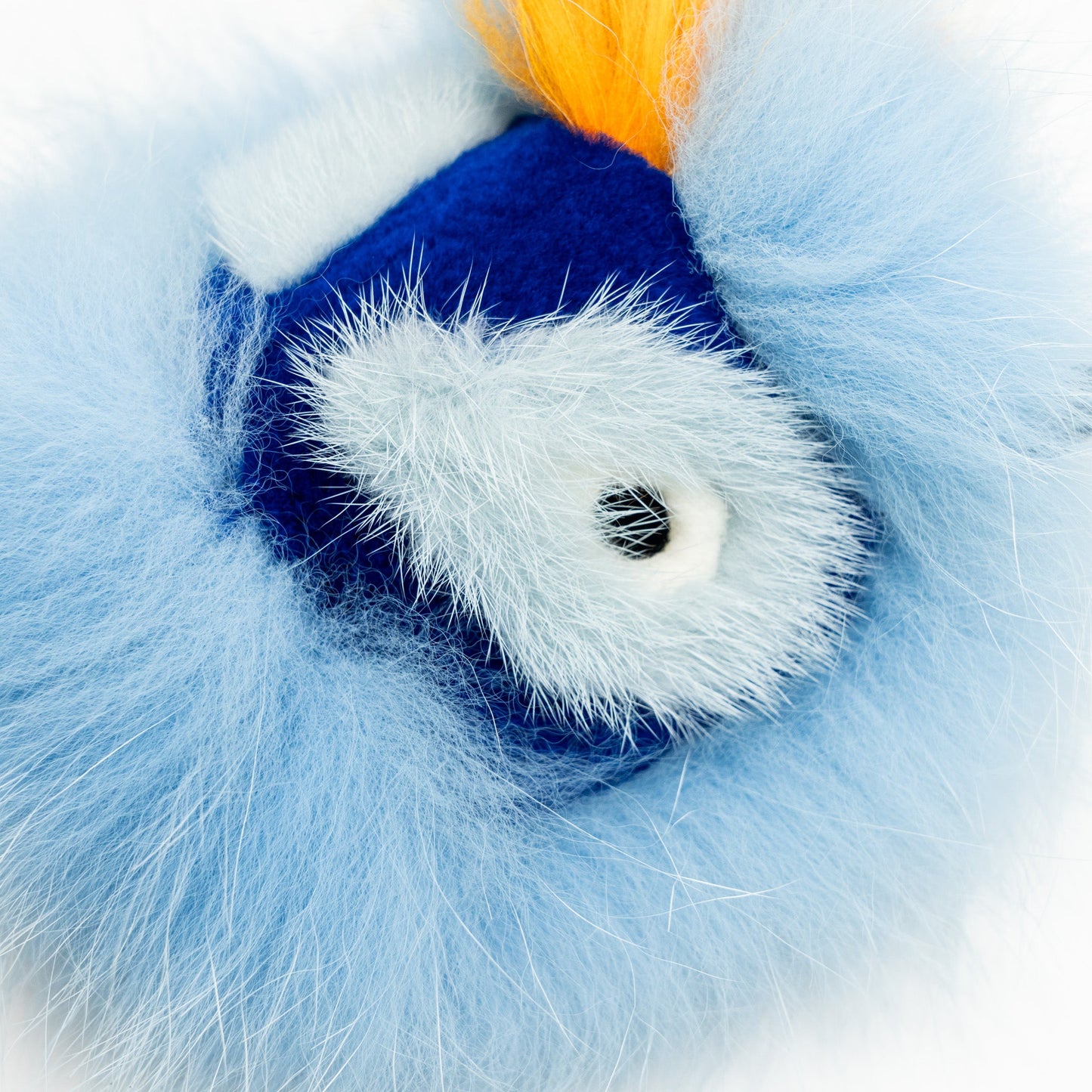 Fendi Blue / Orange Fur Purse Bugs Charm