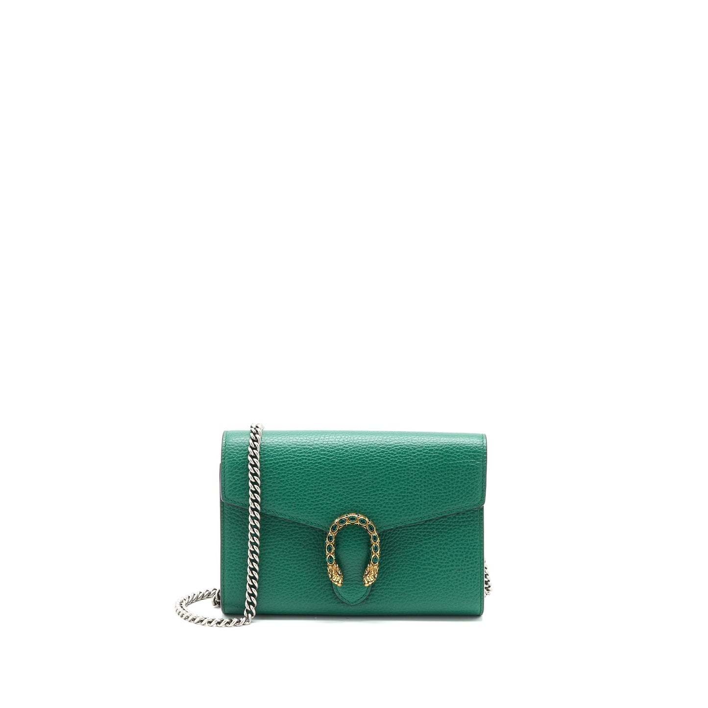 Gucci Dionysus Mini Chain Purse Calfskin Green Multicolour Hardware