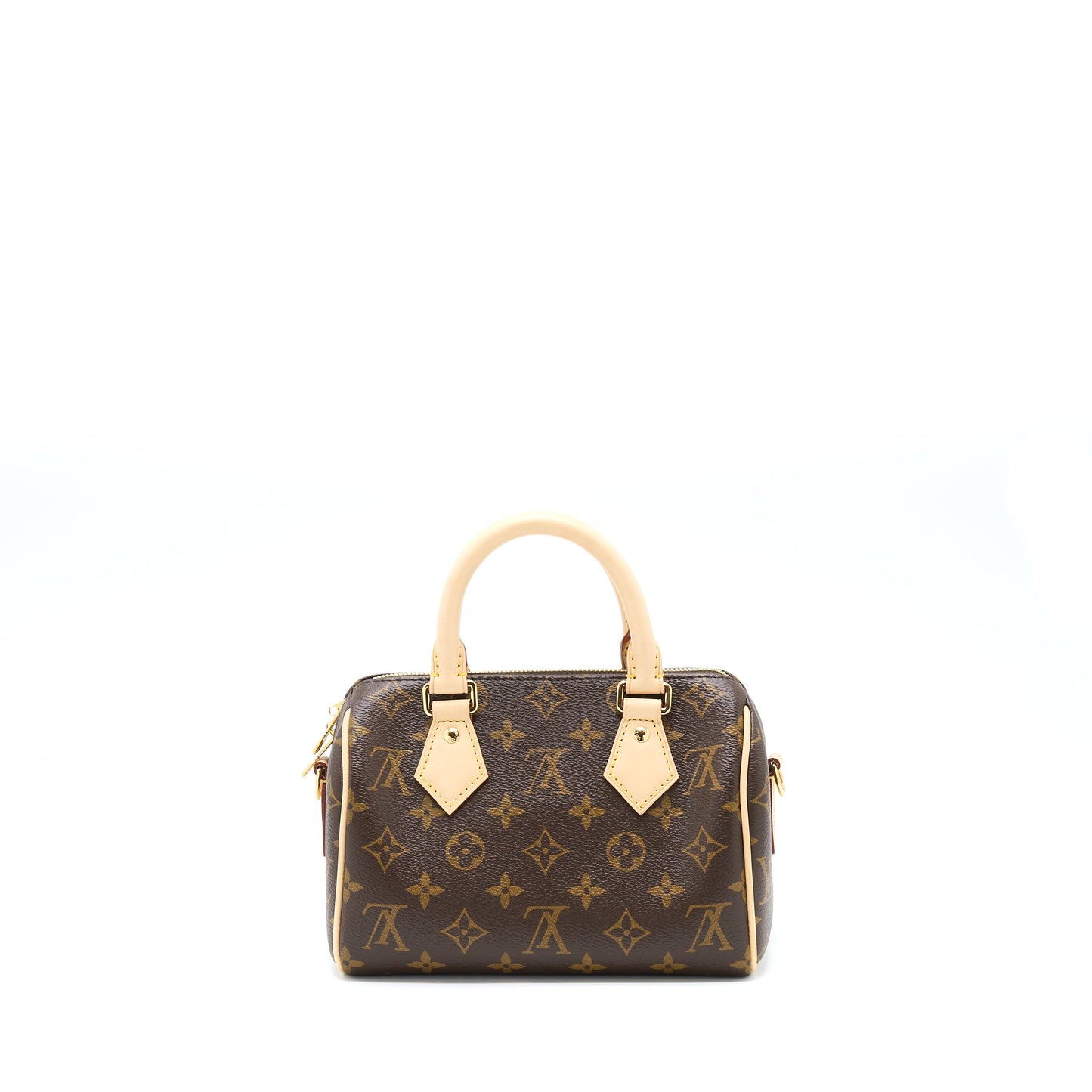 Louis Vuitton Speedy Bandouliere 20 Monogram Canvas With Black Strap
