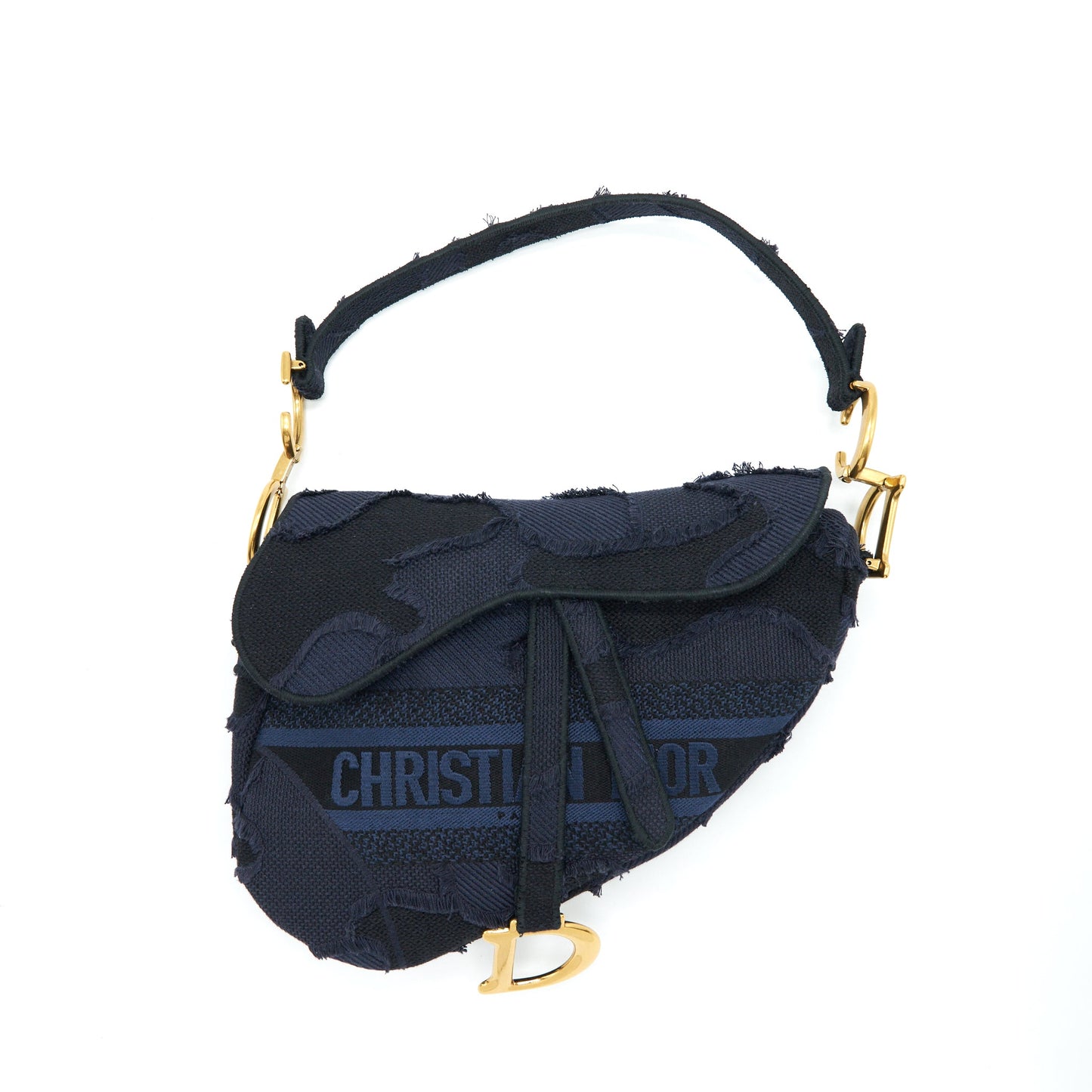 Dior Medium Saddle Purse Limited Edition Navy