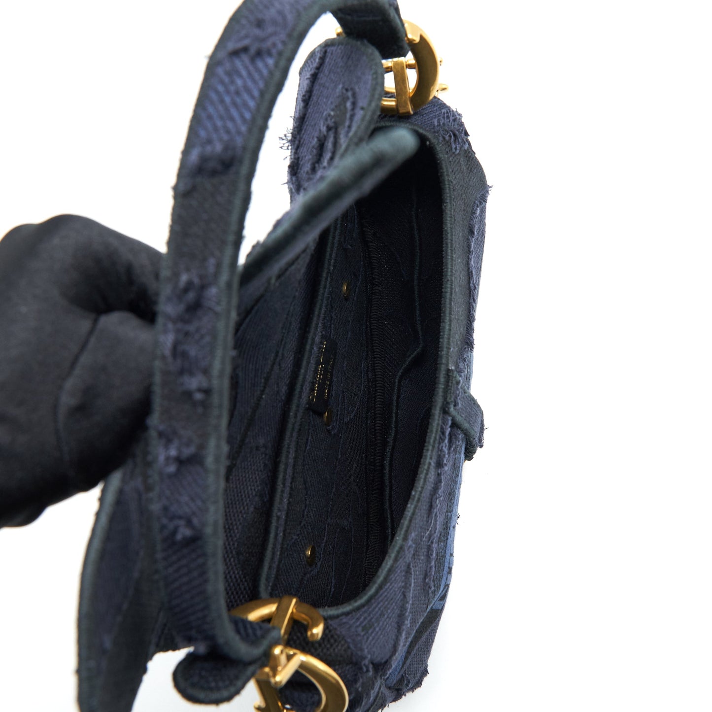 Dior Medium Saddle Purse Limited Edition Navy