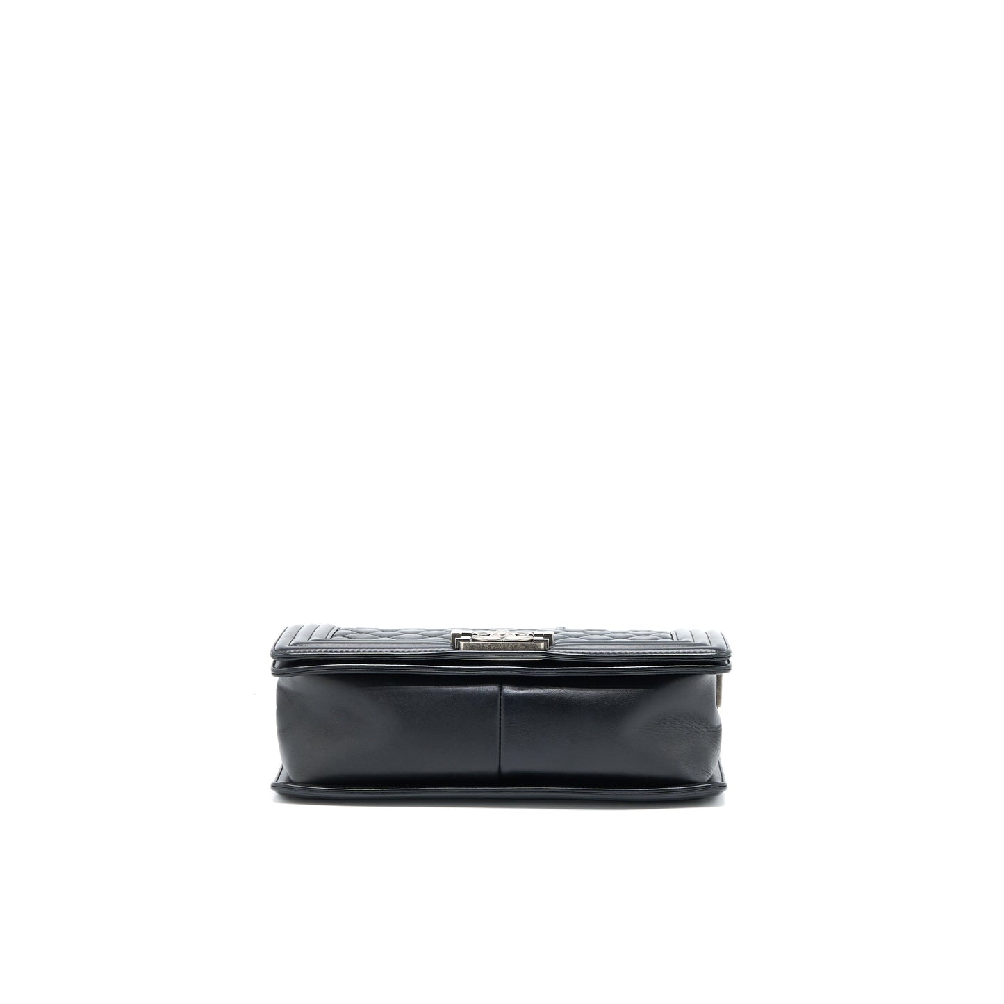 Chanel Medium Boy Bag Lambskin Black Ruthenium SHW