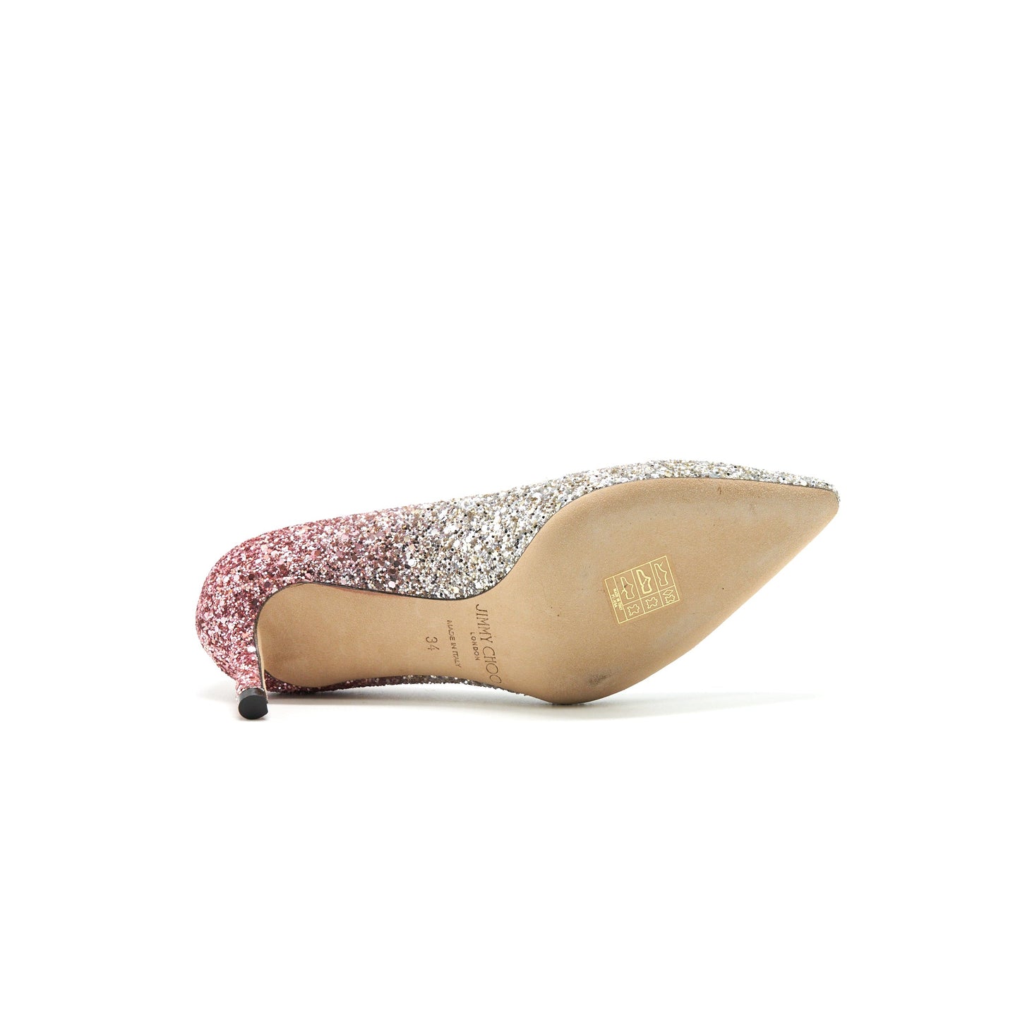 Jimmy Choo Romy 60 Platinum/ Flamingo Size34