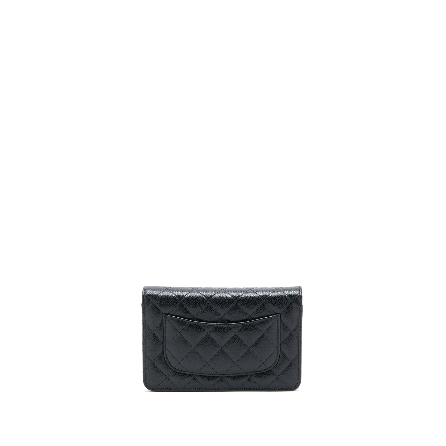 Chanel Classic Wallet On Chain Caviar Black GHW (Microchip)