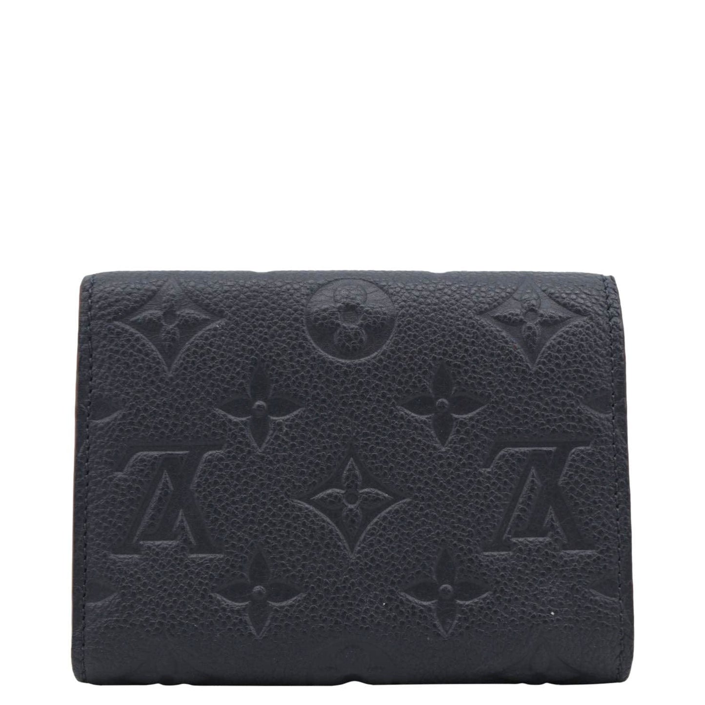 LOUIS VUITTON Victorine Monogram Empreinte Wallet Navy Blue