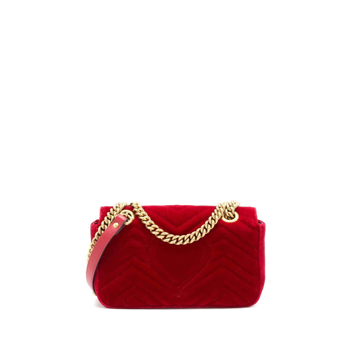 Gucci Velvet Marmont Matelasse Mini Purse