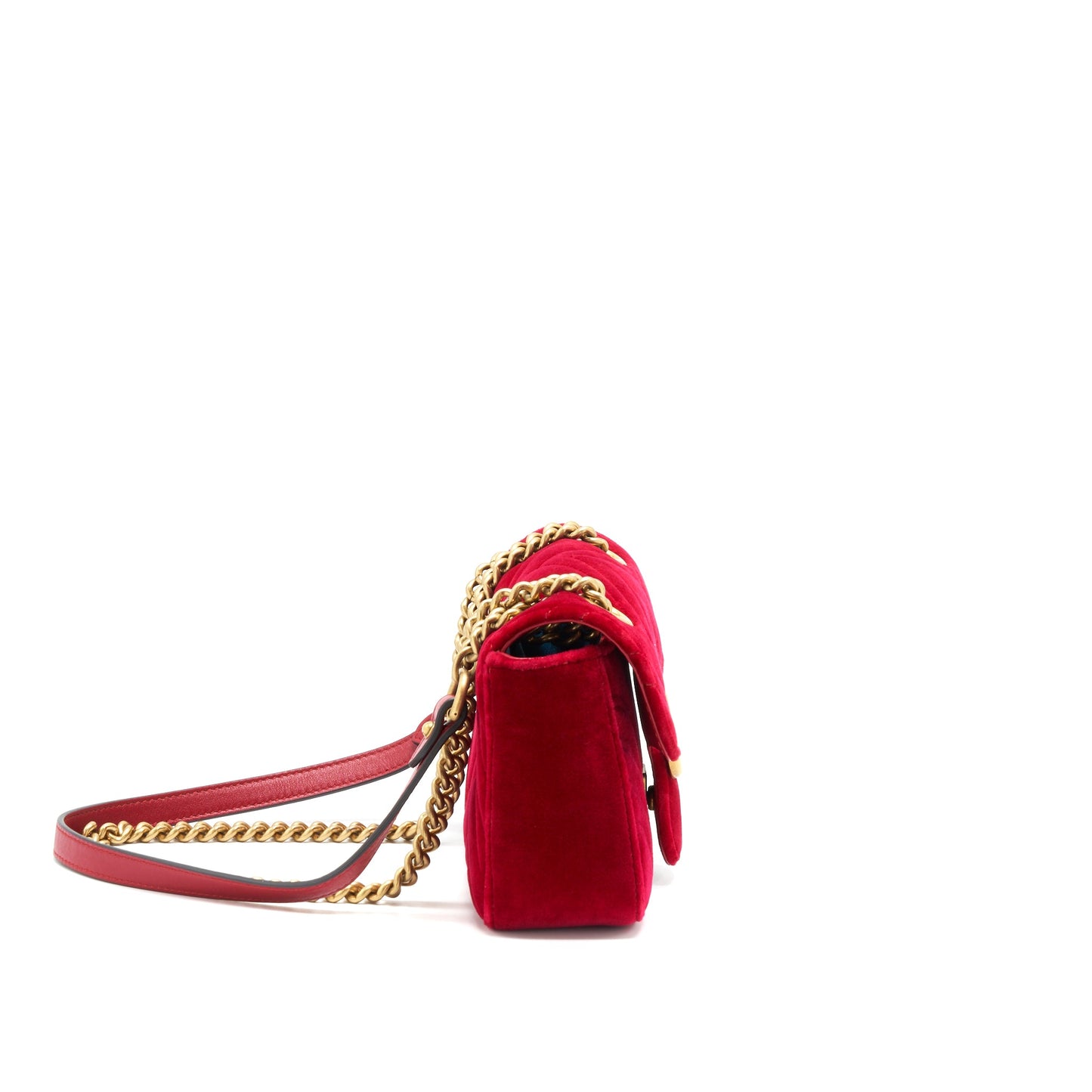 Gucci Velvet Marmont Matelasse Mini Purse