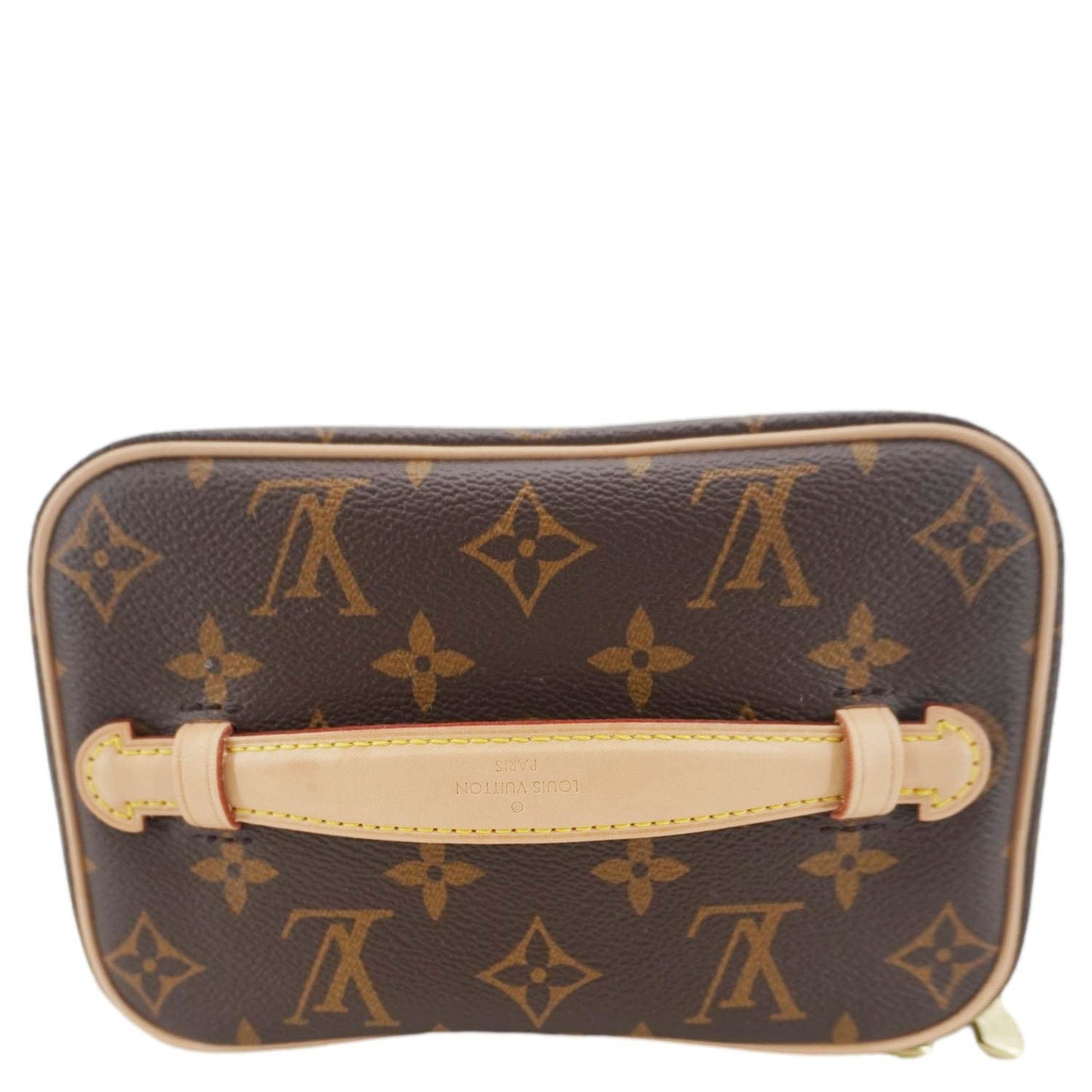 LOUIS VUITTON Nice Mini Monogram Canvas Toiletry Pouch Brown