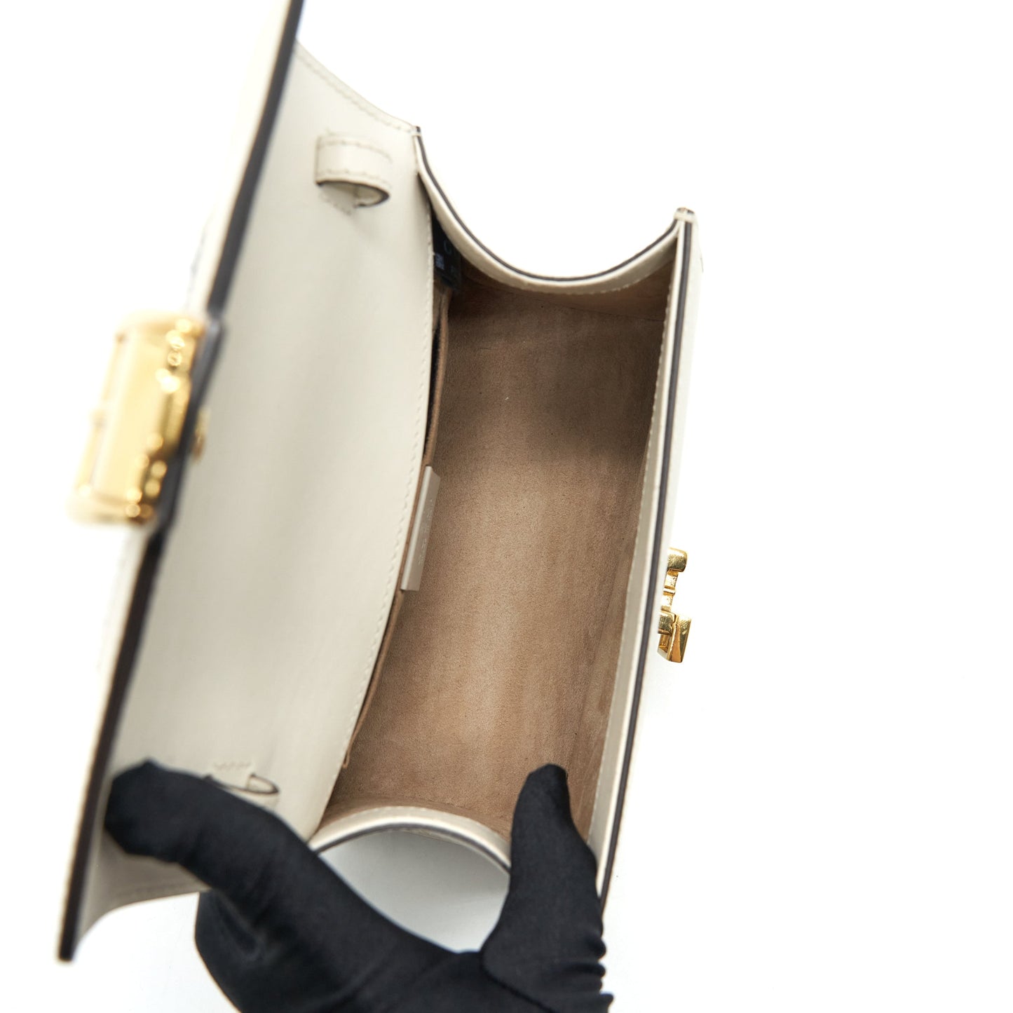 Gucci Mini Top Handle Sylvie Purse White