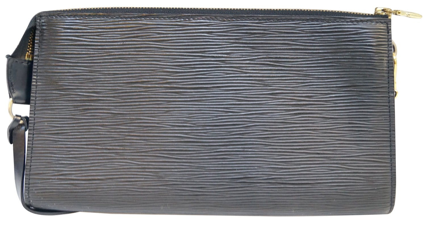 Louis Vuitton Black Epi Leather Pochette Accessories Pouch