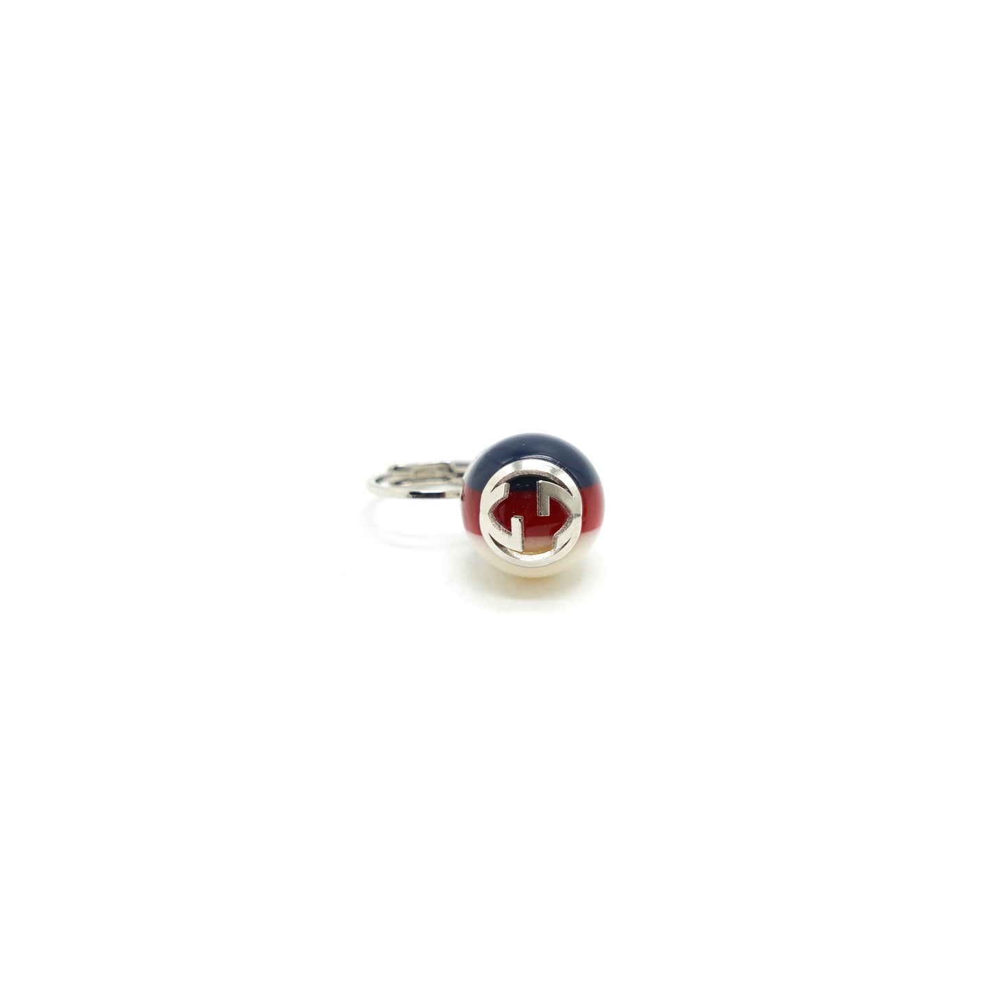 GUCCI Pearl Leverback Earrings WHITE//