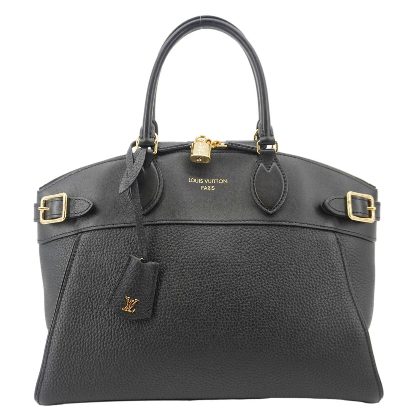 LOUIS VUITTON Vendome MM Taurillon Leather Shoulder Bag Black