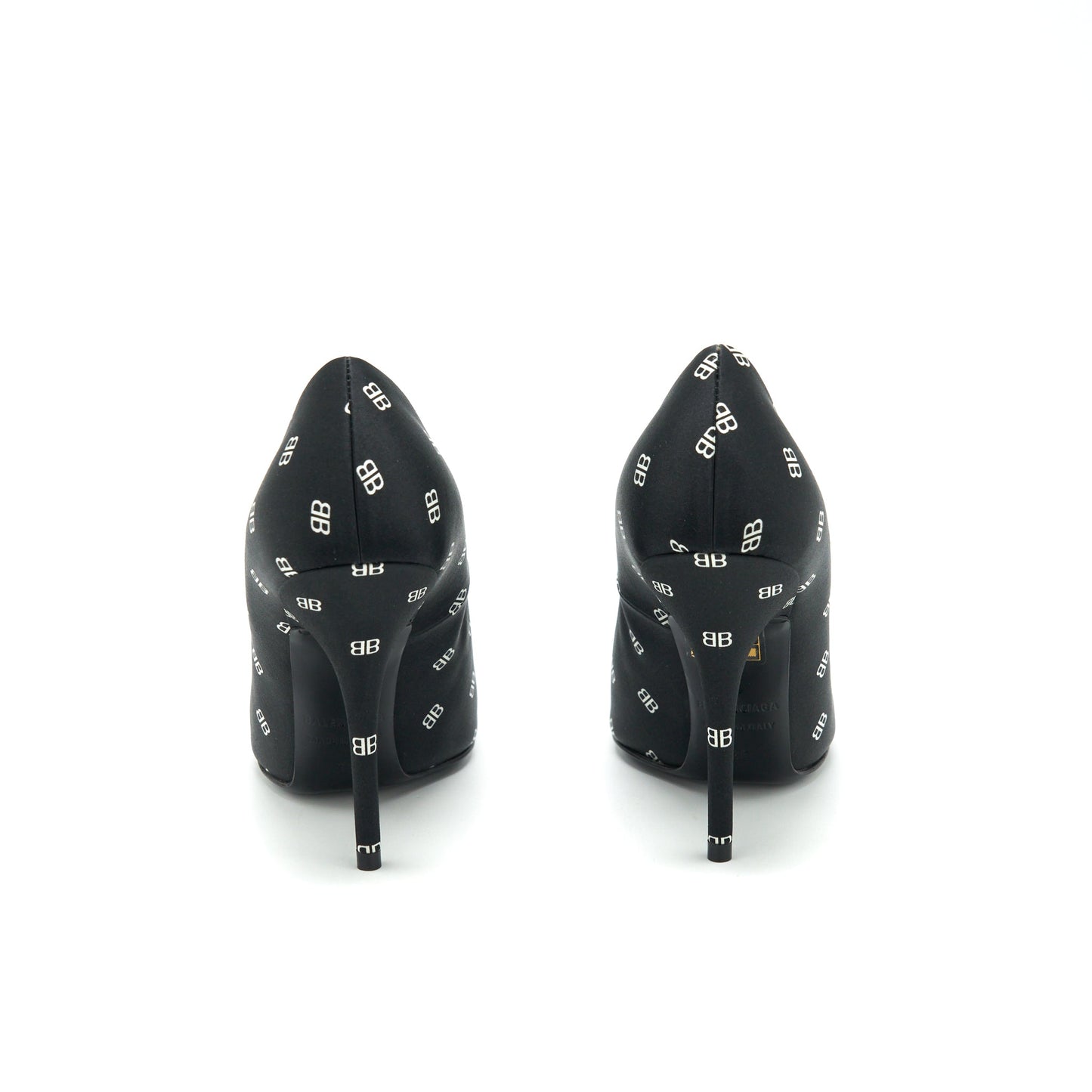 Balenciaga Size 36 Satin Knife Heels Black