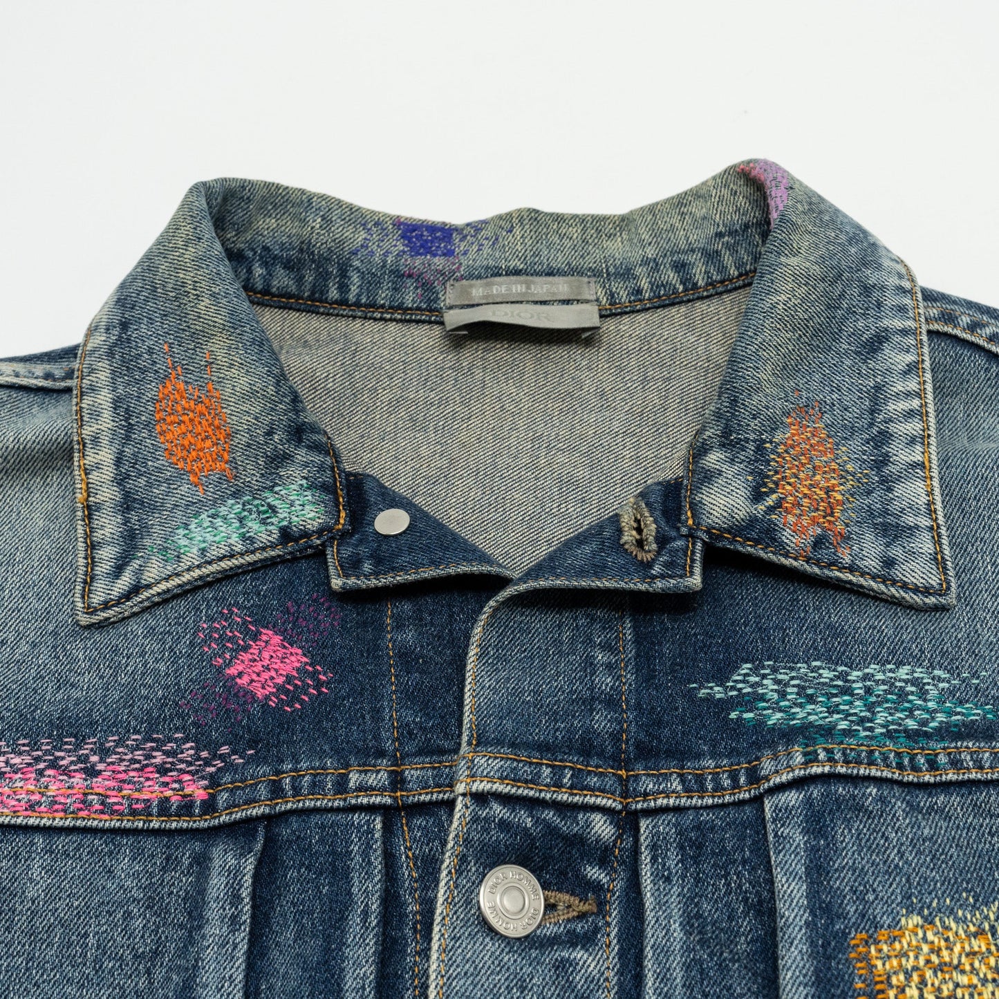 HOMME Size 50 Boro Denim Jacket Cotton Blue