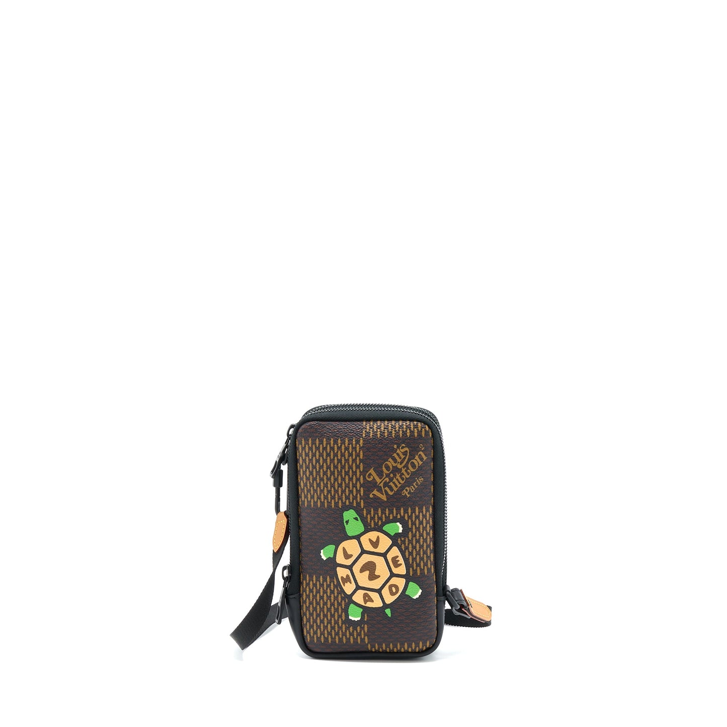 Louis Vuitton Nigo Double Phone Pouch Limited Edition Black Hardware