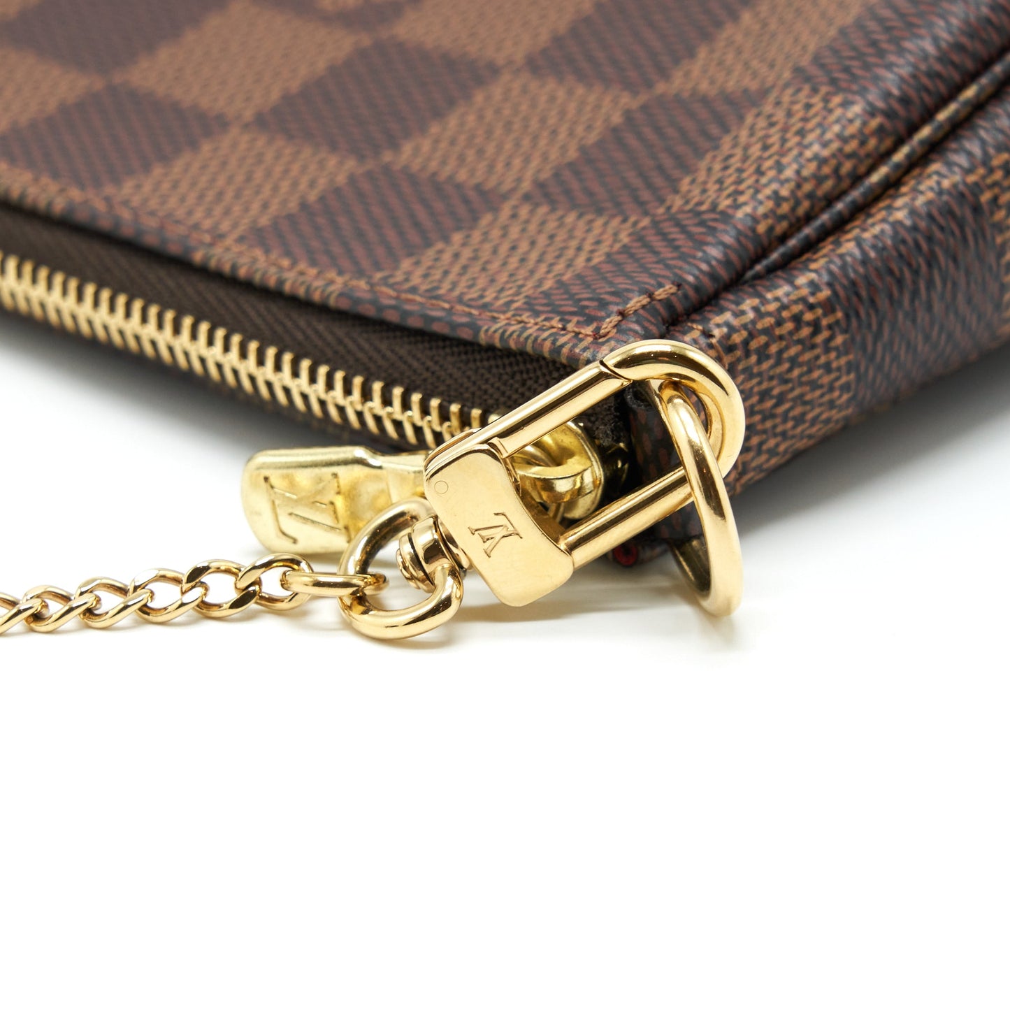 Louis Vuitton Mini Pochette Accessories Damier Ebene Canvas