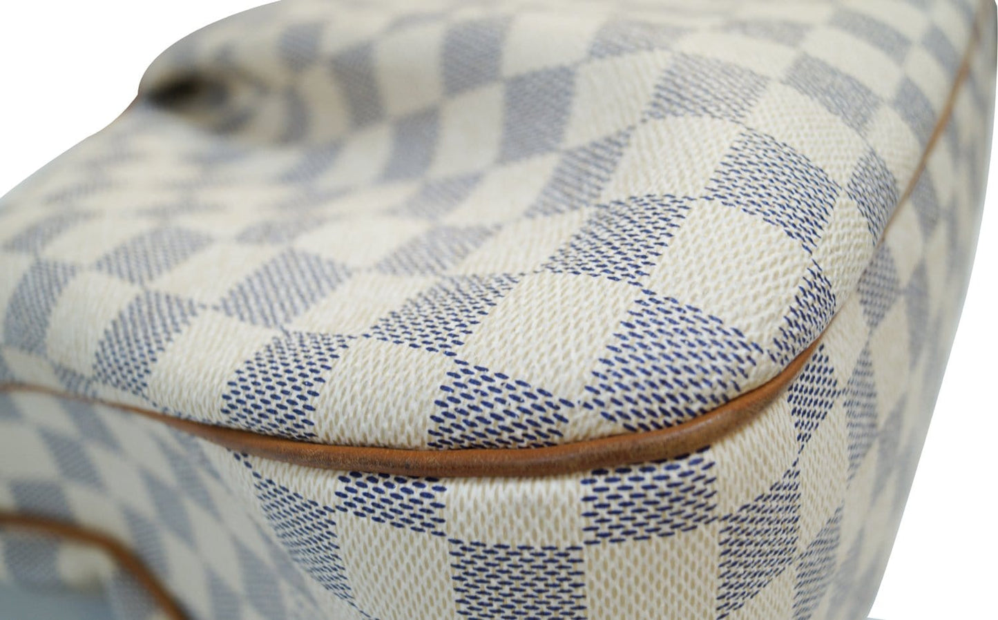 LOUIS VUITTON Damier Azur Siracusa MM White Shoulder Bag