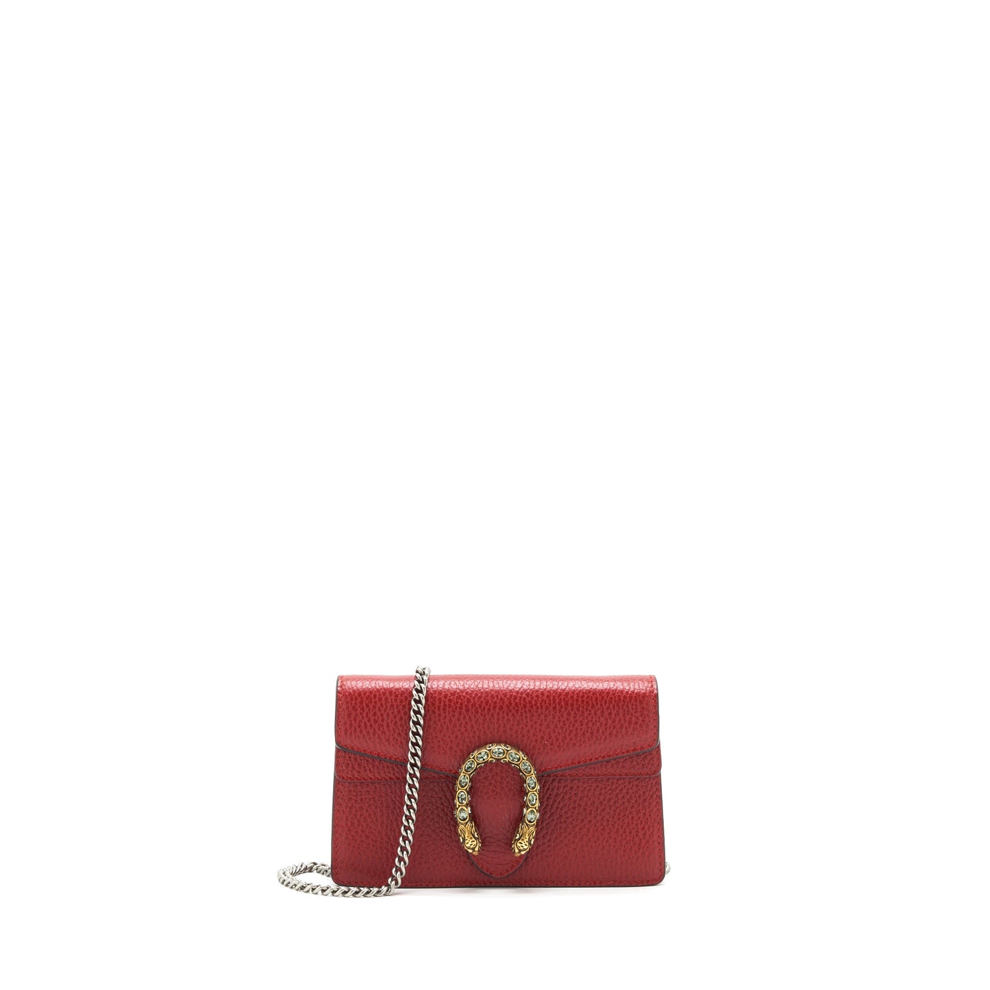 Gucci Dionysus Super Mini Leather Purse Red