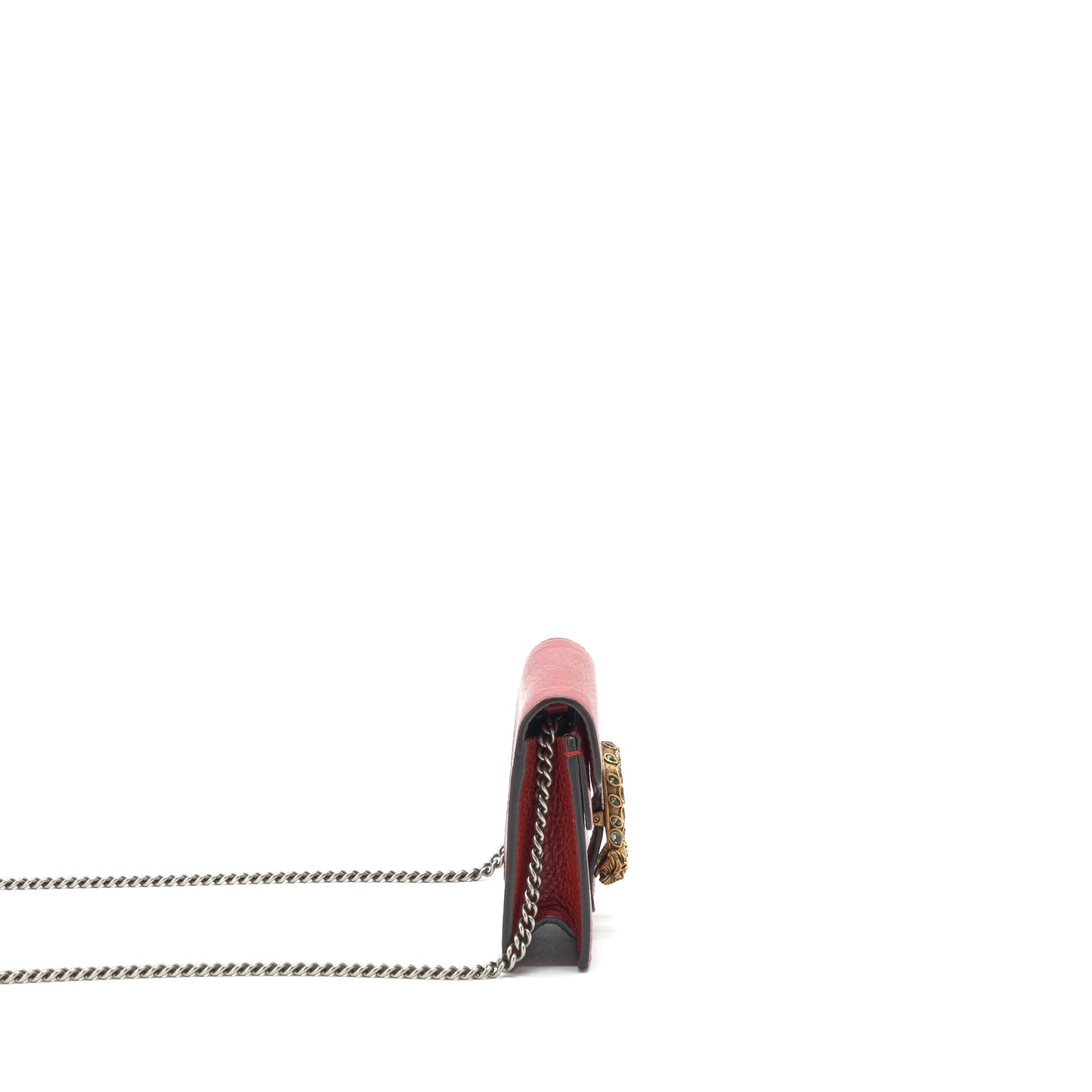 Gucci Dionysus Super Mini Leather Purse Red
