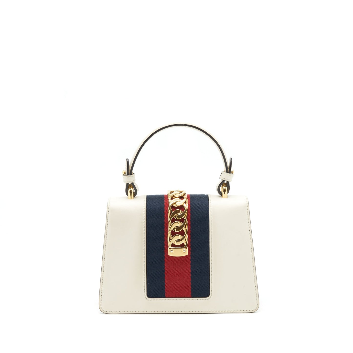 Gucci Mini Top Handle Sylvie Purse White