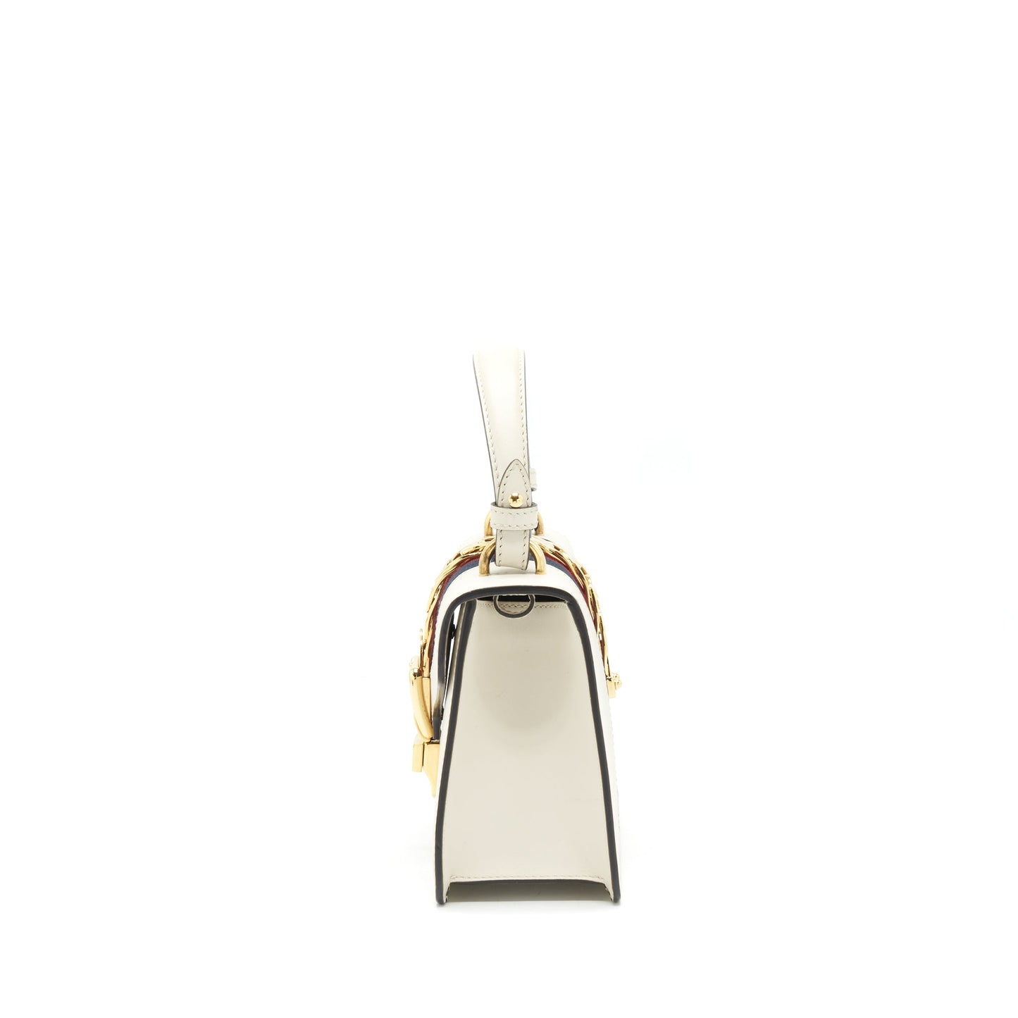 Gucci Mini Top Handle Sylvie Purse White