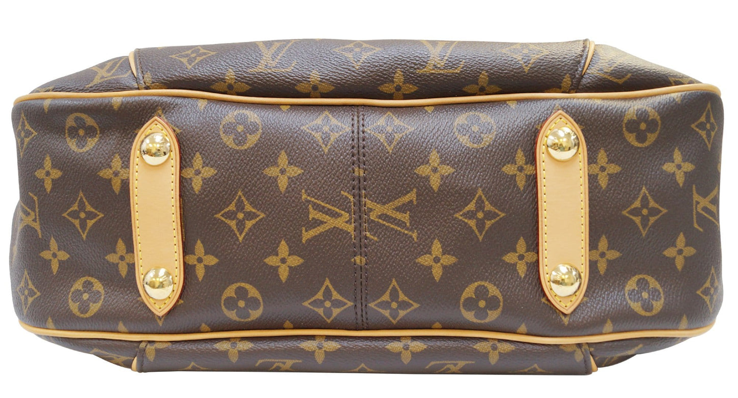 LOUIS VUITTON Monogram Galliera PM Brown Shoulder Bag