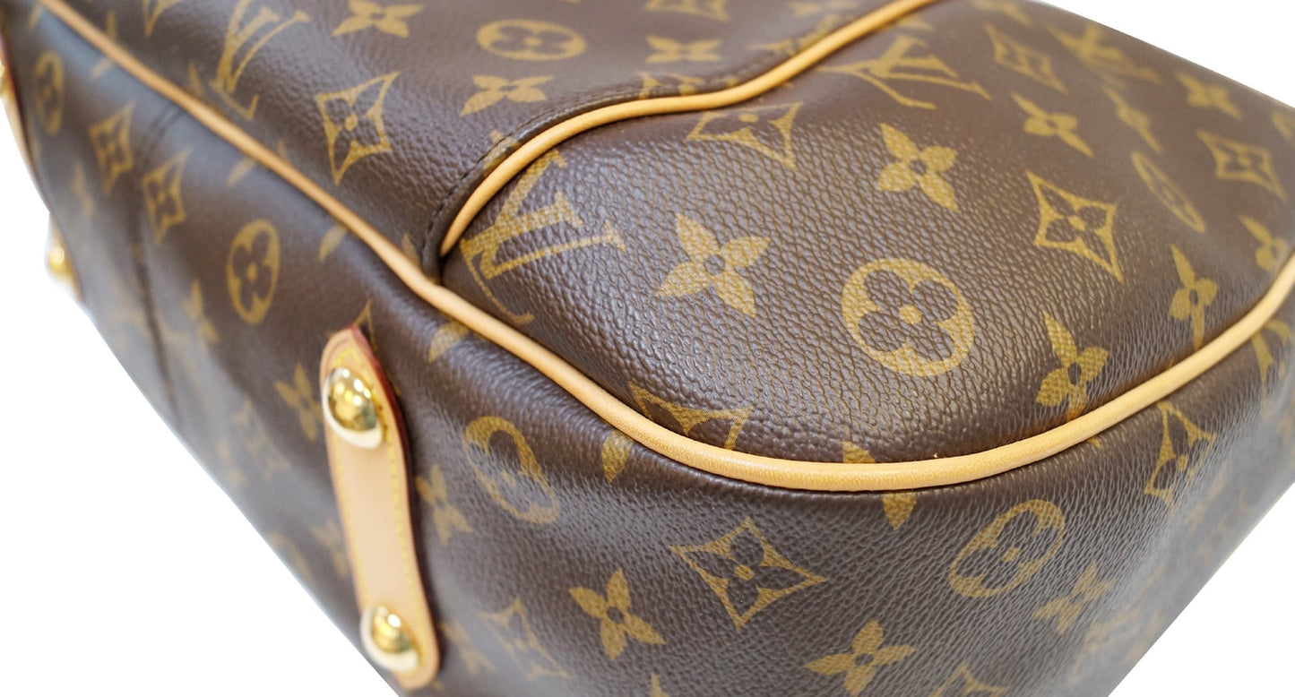 LOUIS VUITTON Monogram Galliera PM Brown Shoulder Bag